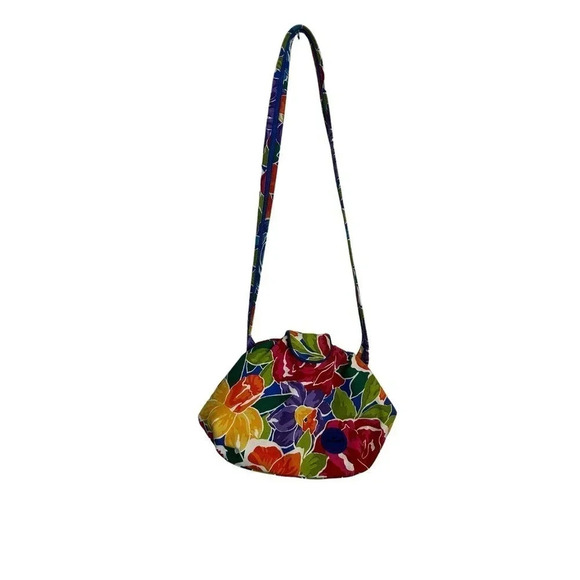 Liz Claiborne Accessories Floral Print Garden Crossbody Slouch Bag - Picture 9 of 12